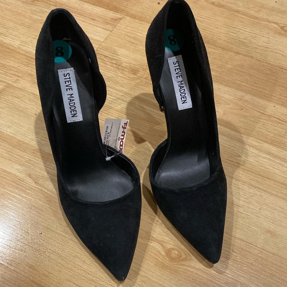 Black Suede Steve Madden Heels